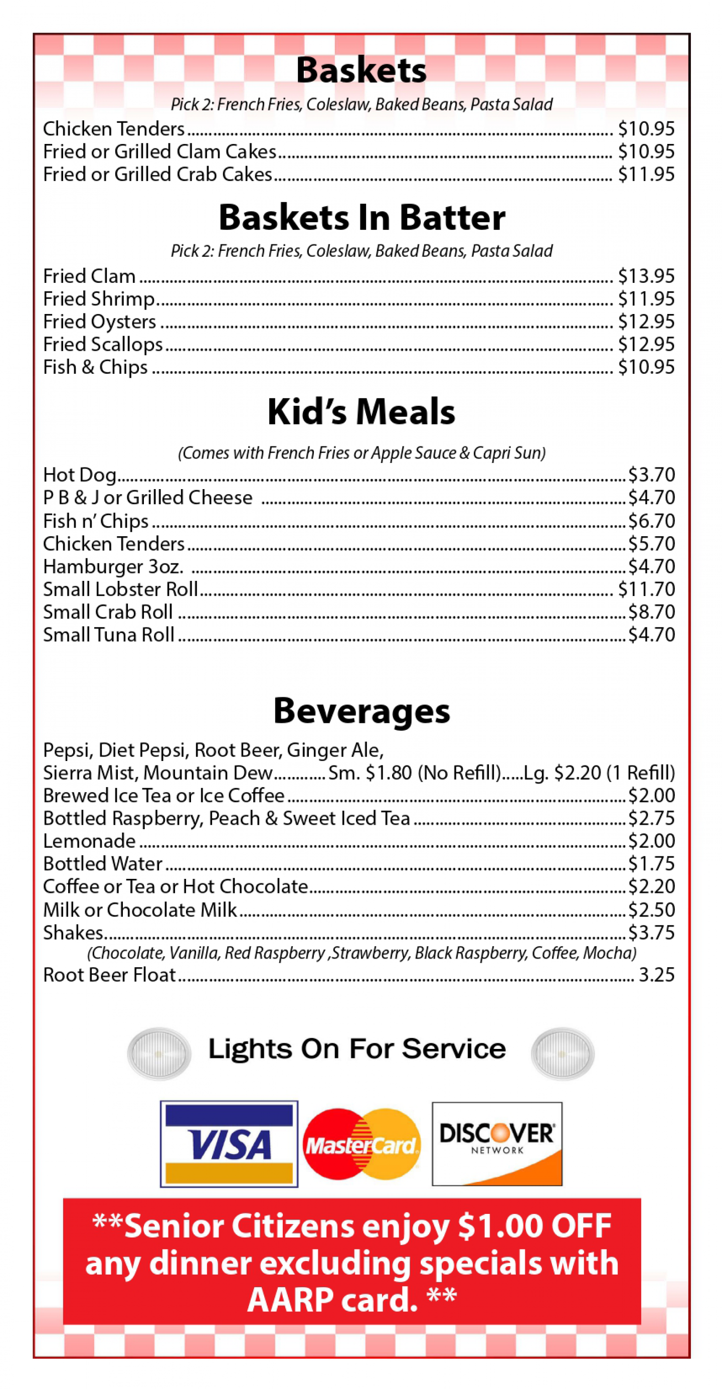 Lunch/Dinner Brunswick, ME Cameron's Lobster House